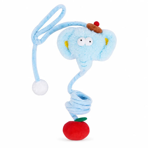Paws Parade Bungee Elephant Hanging Cat Toy on a clean white background