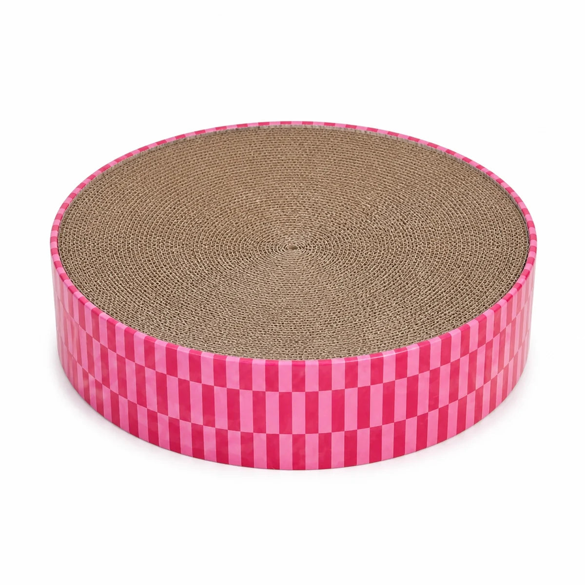 Paws Parade Color Wheel Round Cat Scratcher on a clean white background