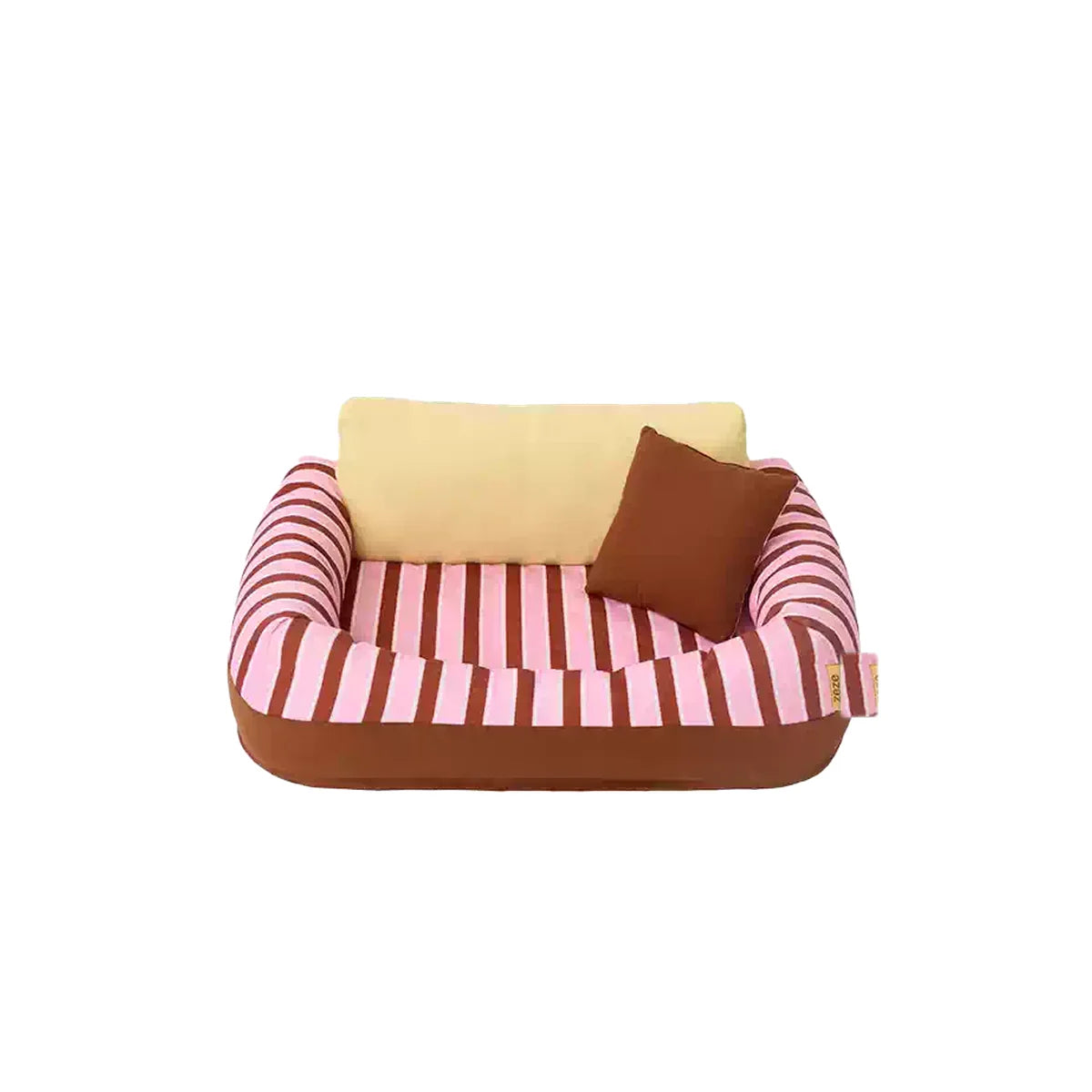 Paws Parade Sundae Stripe Pet Lounge on a clean white background