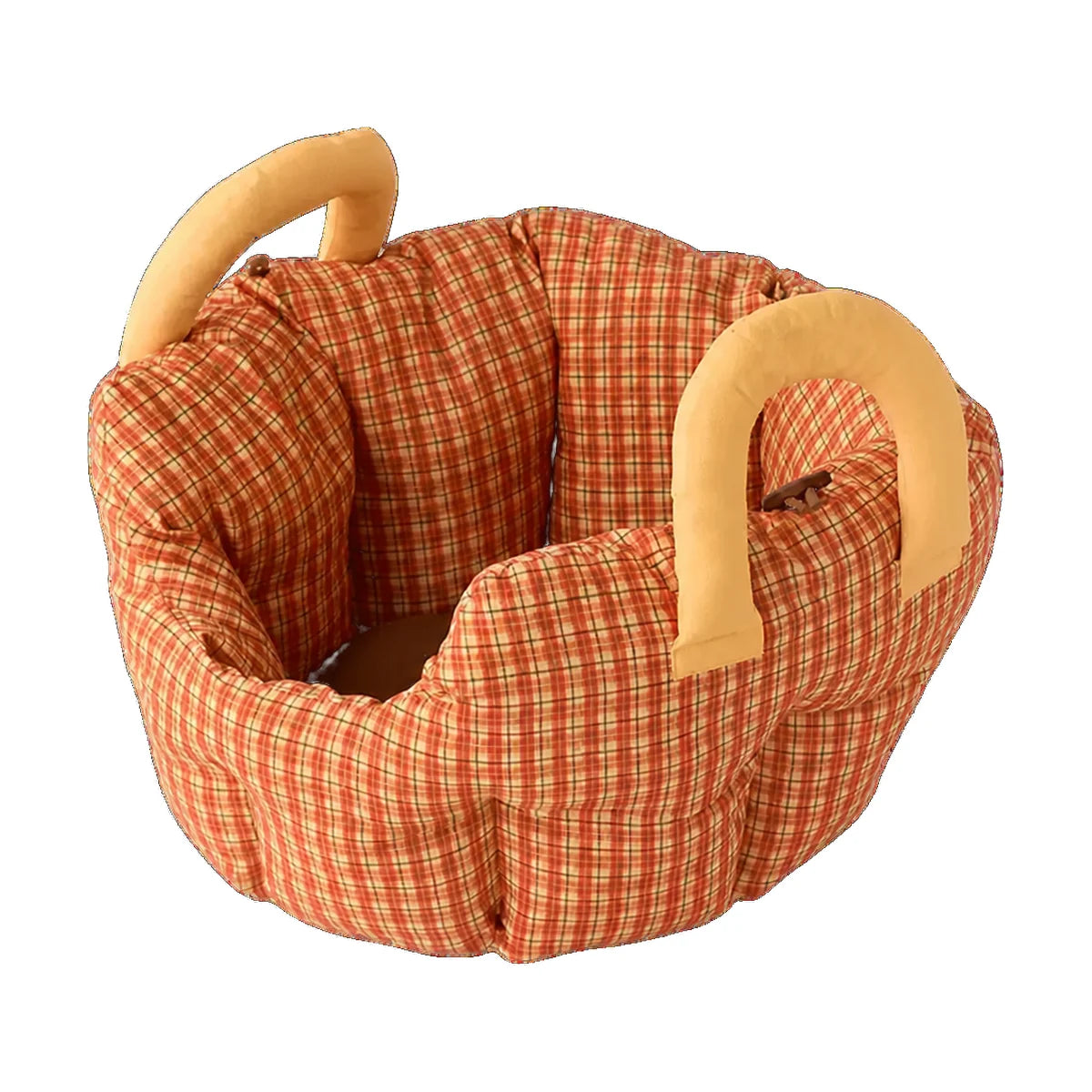 Paws Parade Tata Plaid Travel Bed on a clean white background